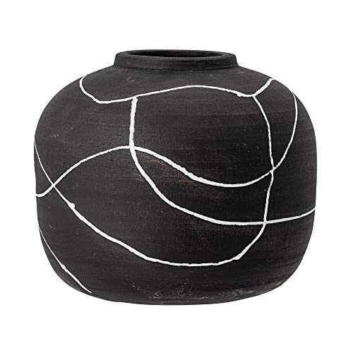 Bloomingville Vase Niza, black, terracotta on sale