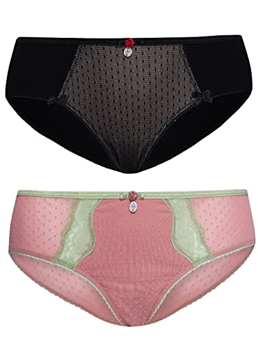 Vive Maria Rose &amp; Pistache women's panty set black/light pink, on sale