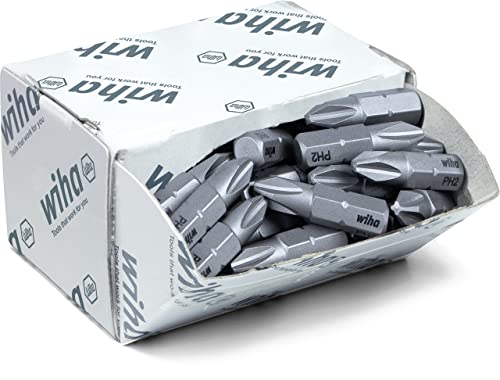 Wiha bit set standard 25 mm Phillips (PH2) 50 pieces. 1/4 in bulk pack (08048) on sale