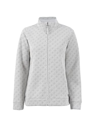 s'questo sweat jacket, stand-up collar, jacquard pattern, warm, comfortable, pink off-white Soquesto collection Love Letters on sale