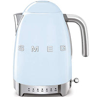 Thumbnail for Smeg, Kettle temperature adjustable KLF04PBEU 1.7L plus temperature levels, anti-limescale filter, water level indicator, power supply 2400W, pastel blue on sale