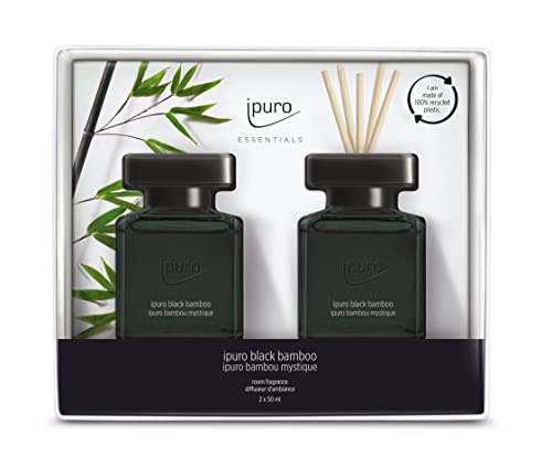 ipuro - Essentials Room Fragrance COTTON FIELDS 2x50ml | Room freshener with star anise, vanilla flower &amp; geranium, rose, violet, cedarwood fragrance aroma | Diffuser with sticks | Air freshener for the home on sale