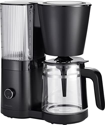 ZWILLING ENFINIGY Filterkaffeemaschine mit 1.5l Glaskanne, Kaffeemaschine mit Edelstahl-Boiler, Blooming & smarter Entkalkerfunktion, Kunststoff, Schwarz im Sale