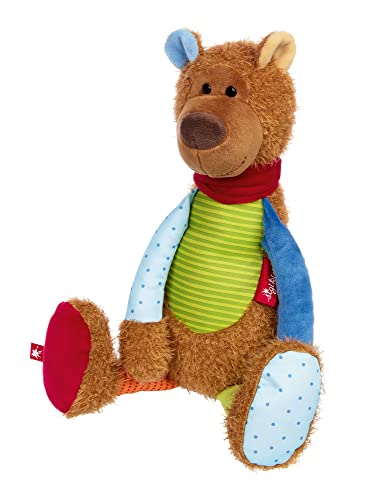 sigikid 43273 Dragon Patchwork Sweety, plush, soft toy, stuffed toy, cuddly soft, trendy colors, from 3 months on sale
