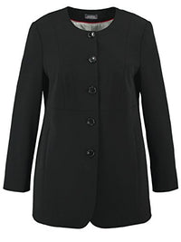 Thumbnail for Samoon Damen Blazer Langarm Anzugjacke, Schwarz (Schwarz 11000), 54 im Sale
