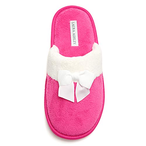 Laura Ashley Damen Frottee-Hausschuhe mit Schleife (siehe weitere Farben und im Sale