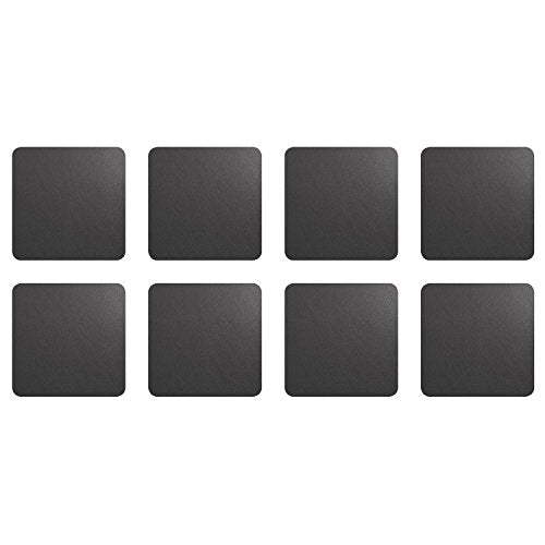 ASA Selection 7837420 Untersetzer für Gläser, 10 x 10 cm, Kunststoff in Lederoptik, basalt (2 x 4er Pack) im Sale
