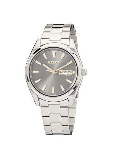 Seiko Herren-Uhr Quarz Edelstahl mit Edelstahlband SUR343P1, Silber im Sale