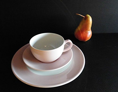 Dibbern SPECIAL OFFER Solid Color - Coffee cup mU 0.25 + plate 21 cm - powder - NEW in Sale