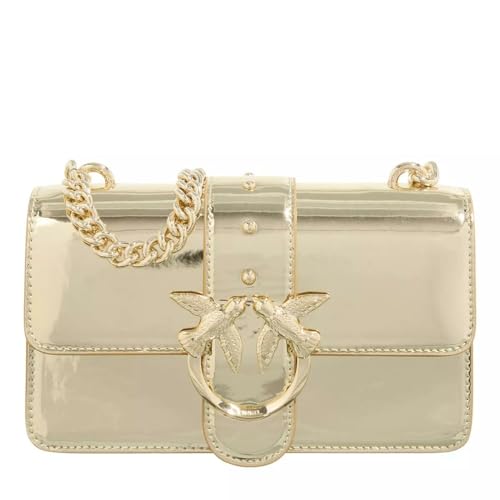 Pinko Damen Love One Mini Cl Kalb Spiegel Tasche, Zzlb_ORO-Block Color im Sale