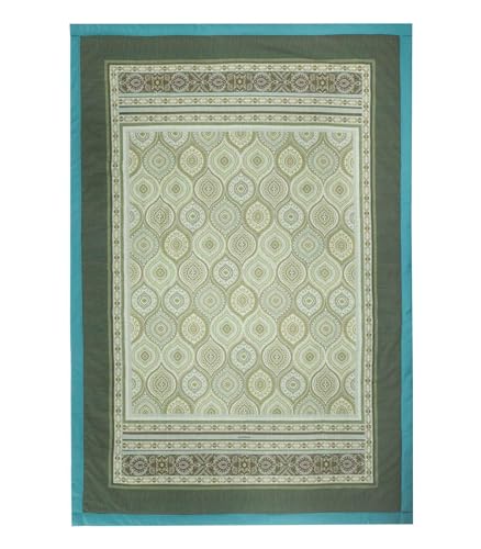 Bassetti Hanbury Plaid made of 100% cotton in Muschio V1, dimensions: 135x190 cm - 9330117 on sale