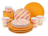 Thumbnail for CreaTable, 22893, MARBELLA series, 16-piece dinnerware set, stoneware combination service, dishwasher and microwave safe, Made in Portugal on sale