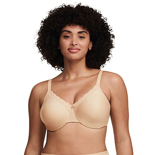 Chantelle C COMFORT, High Coverage Moulded Bra, Invisible Underwear for Women, Nude, 90H on Sale