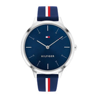 Thumbnail for Tommy Hilfiger Analog Quarzuhr für Damen mit Rotes Silikonarmband - 1782499 im Sale