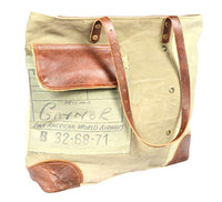 Thumbnail for Colmore Canvas Tasche GAYNOR mit Tragegriffen, Leder, Baumwolle im Sale