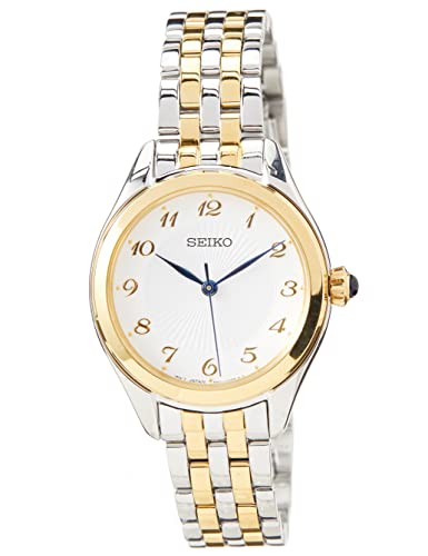 Seiko Damen-Uhr Quarz Edelstahl mit Edelstahlband SUR379P1, Silber im Sale
