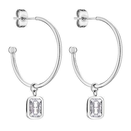 Tamaris women's earring in silver made of stainless steel TJ-0066-E-25 on sale