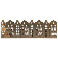 Thumbnail for IB Laursen Kerzenhalter HAUSFASSADE Gold für 4 Kerzen 19 cm Kerzenständer im Sale