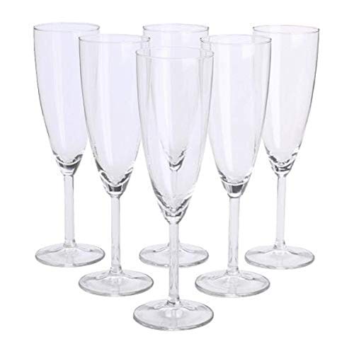 IKEA, Glass, Svalka Champagne flute, transparent, 6 pieces on sale