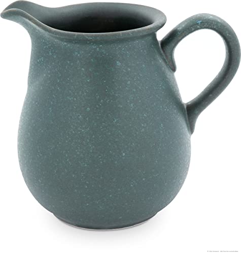Bunzlauer Keramik großer bauchiger Krug 2 Liter Ø21,0cm, H=19,5cm, Dekor ZIELON im Sale