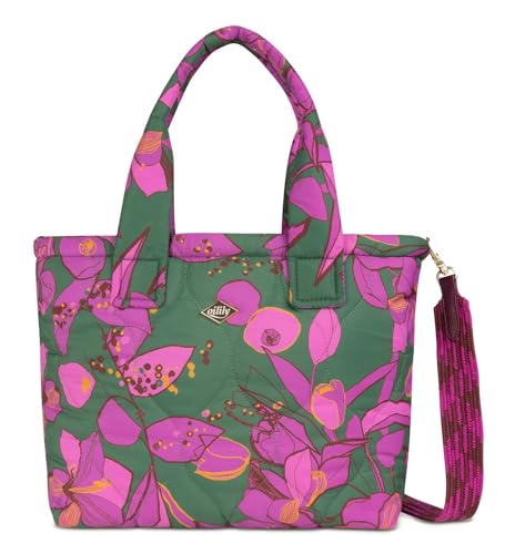 Oilily Heidi Handbag Sketchy Flower Forest Green on sale