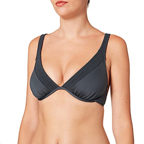 watercult Damen Bikinioberteil Summer Solids, Grau (Stone 048), 36C im Sale