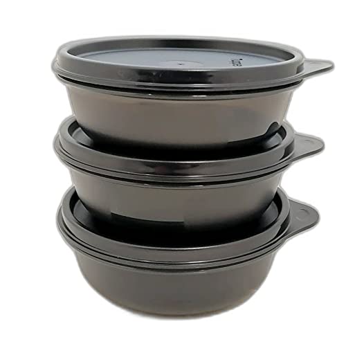 Tupperware SET (3) Kühlschrank Hit-Parade 300 ml schwarz kleine Hitparade Mini Panorama im Sale