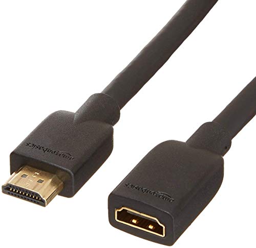 Amazon Basics PBH-1441 High-Speed HDMI Extension Cable, 1.8 m, Black