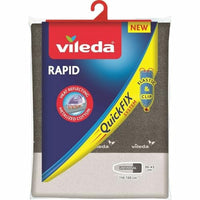Thumbnail for Vileda Express Rapid ironing board cover for steam ironing stations, metallized and heat-reflecting surface for faster ironing, ironing boards from 30-45cm x 110-130cm, color silver-grey metallic on sale