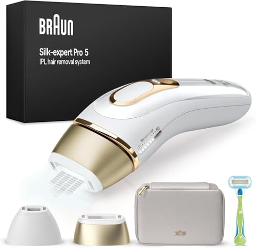 Braun IPL Silk expert Pro 5, hair removal for home, with storage bag, Venus shaver, 2 attachments, PL5152 on sale