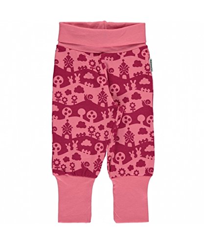 Maxomorra Baby Rib Pants Pink Landscape 98/104 im Sale