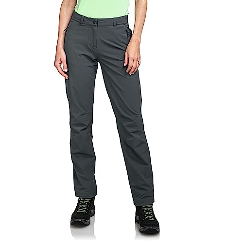 Schöffel Damen Pants Engadin1, strapazierfähige Damen Hose für Wanderungen, wasserabweisende Outdoor Hose mit sportlichem Schnitt, asphalt, 46 im Sale