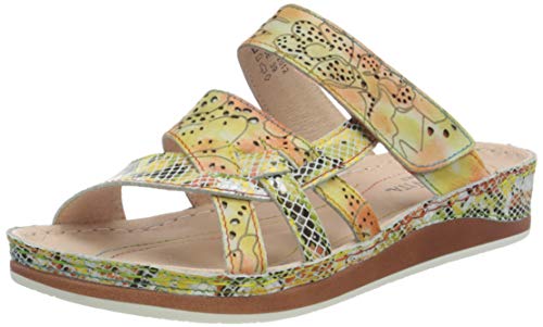 LAURA VITA Women's BRCUELO 0521 Mule, Jaune, 41 EU on sale