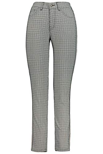 Gina Laura Damen KG Julia Karomuster Hose, transparent, 23 im Sale