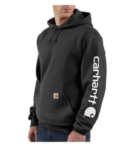 Thumbnail for Carhartt, Herren, Weites, mittelschweres Sweatshirt mit Logo-Grafik auf dem Ärmel, Sea Pine Heather, im Sale