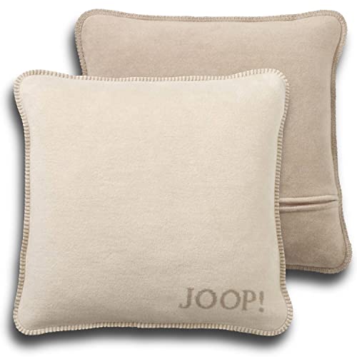 Joop! Cushion cover plain double-face sand parchment cotton/polyacrylic, dimensions: 50 cm x 50 cm, 651235 on sale