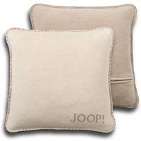 Thumbnail for Joop! Cushion cover plain double-face sand parchment cotton/polyacrylic, dimensions: 50 cm x 50 cm, 651235 on sale