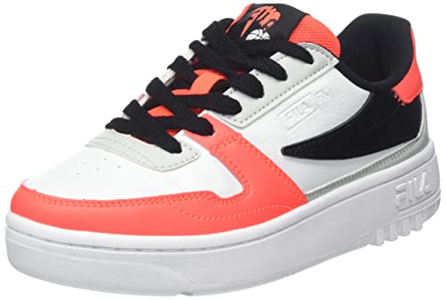 FILA FXVENTUNO Teens Sneaker, Gray Violet-Fiery Coral, 39 on sale