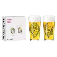 Thumbnail for RITZENHOFF 3491001 Becher 400 ml - 2er Set - Serie Farbknall Set Nr. 1, 2 Stück mit Tierillustration - Made in Germany im Sale