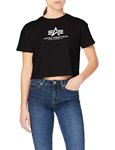 Alpha Industries Basic Boxy T Wmn T-Shirt für Damen Black im Sale