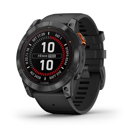 Garmin fēnix 7X Pro – GPS multisport smartwatch with solar charging lens, color display and touch/button operation, TOPO maps, over 60 pre-installed sports apps, Garmin Music and Garmin Pay on sale
