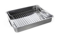 Thumbnail for Ikea KONCIS - Roasting pan with grill rack, stainless steel - 40x32 cm on sale