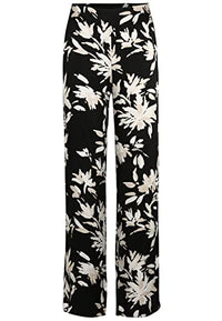 Thumbnail for Tamaris Women's AOP Wide Leg Trousers ALAMAR Black 36 on Sale