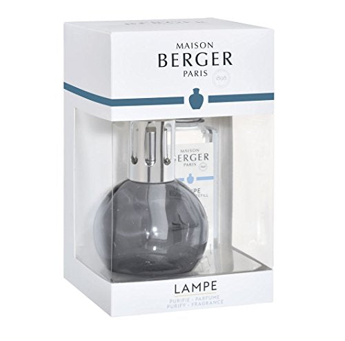 LAMPE BERGER Set Duftlampe Bingo Grise/Grau + Duft Caresse de Cotton/Zarte Baumwollblüte 180 ml im Sale