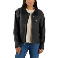 Thumbnail for Carhartt Women's Work Jacket Relaxed Fit Canvas Detroit, color: black, on sale