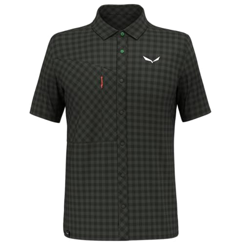Salewa Puez Dry Short Sleeve Shirt Men, Golden Brown, im Sale