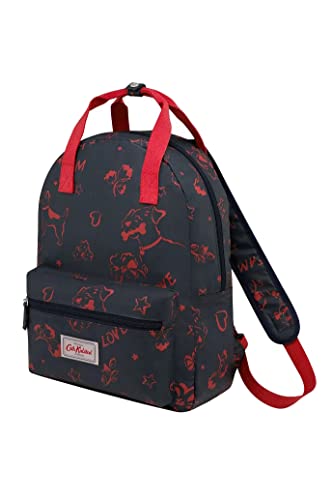 Cath Kidston London Inky Stanley Rucksack für Damen und Mädchen, mit Aufhängeschlaufe, Wachstuch, Marineblau, marineblau, One size im Sale