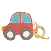 Thumbnail for SIGIKID 39727 Crinkle Grasping Toy Owl Green, baby toy made of organic cotton with a crackling effect and beechwood ring for grasping and playing, for babies and children from 0-36 months, yellow/brown, 19 x 23 x 4 cm on sale