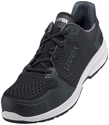 Uvex 1 Sport perforated low shoe, safety shoes S1 SRC, work shoes for women and men, black, on sale
