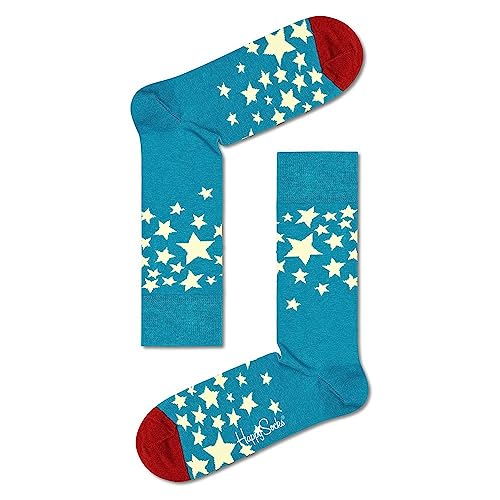 Happy Socks Unisex Sterne Socken, bunt, 41-46 im Sale